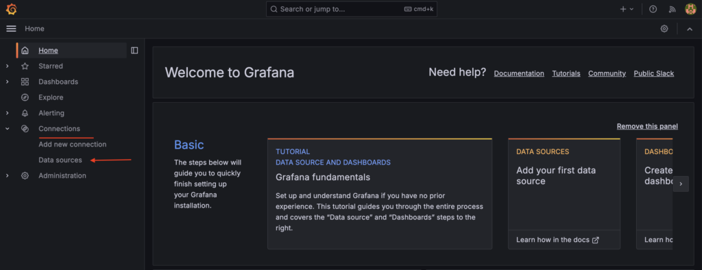 Configuring Prometheus as a DataSource in Grafana