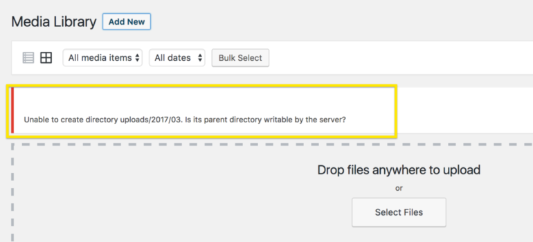 How to Fix “Upload Folder is Not Writable” in WordPress