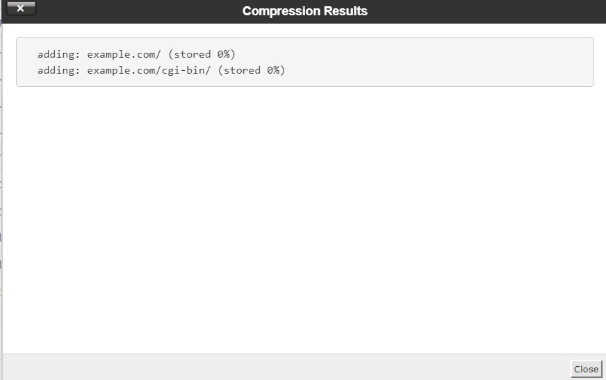 cpanel Compress