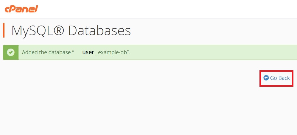 Create a new MySQL database and user