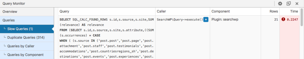 Analyzing Slow Queries