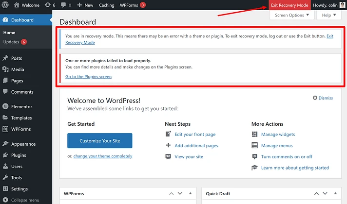 How to Use WordPress Recovery Mode